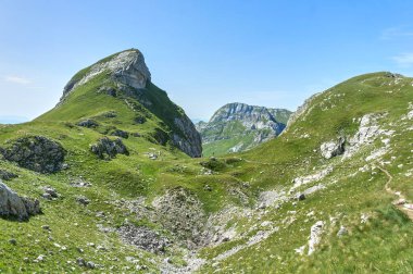Durmitor Milli Parkı. Bobotov Kuk üzerinde tırmanma