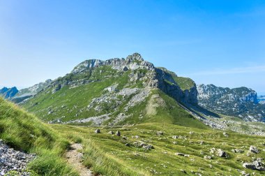 Durmitor Milli Parkı. Bobotov Kuk üzerinde tırmanma