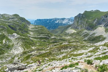 Durmitor Milli Parkı. Bobotov Kuk üzerinde tırmanma