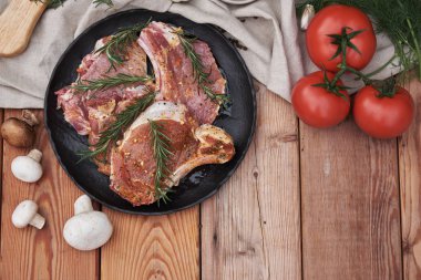 Hazırlık barbekü et kavurma için