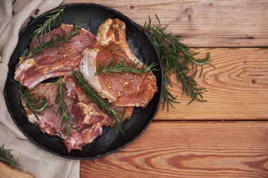 Hazırlık barbekü et kavurma için