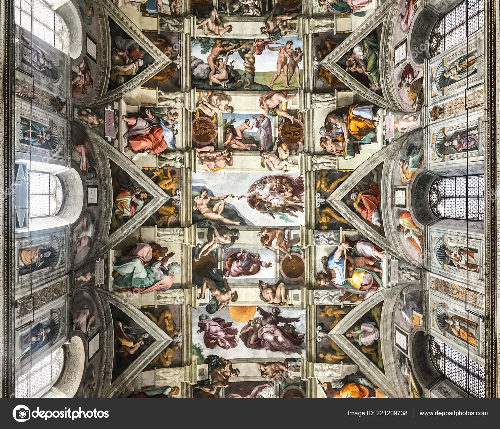 Italy Vatican Sistine Chapel November 2017 Ceiling Sistine