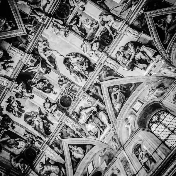 Italia Vaticano Cappella Sistina Novembre 2017 Soffitto Della Cappella Sistina — Foto Stock