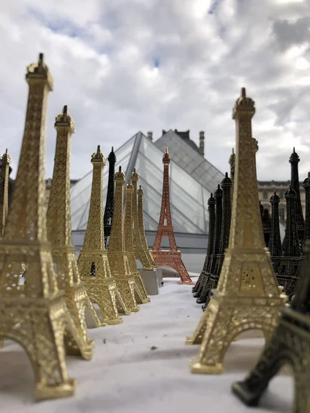 Paris, France, May 30th, 2019, Souvenirs of the Eiffel Tower — стоковое фото