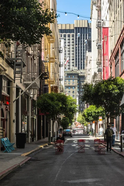 San Francisco California Usa June 2018 Pedestrian Mall Maiden Lane — Stock Photo, Image