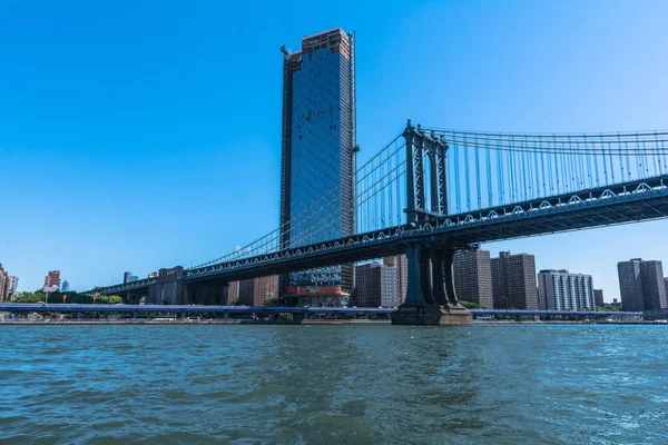 Manhattan New York City Usa Juni 2018 Över Manhattan Bridge — Stockfoto