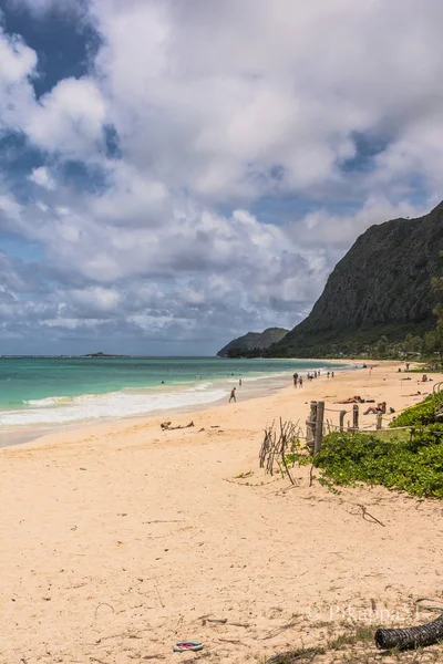 Praia Waimanalo Oahu Havaí — Fotografia de Stock