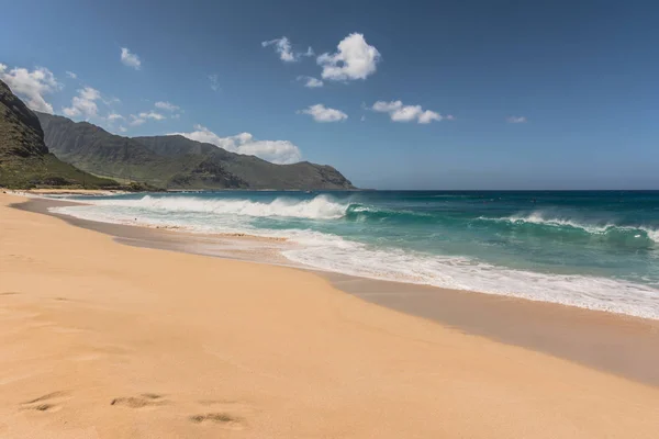 Makua Sand Beach West Oahu Hawaii — Stock Photo, Image