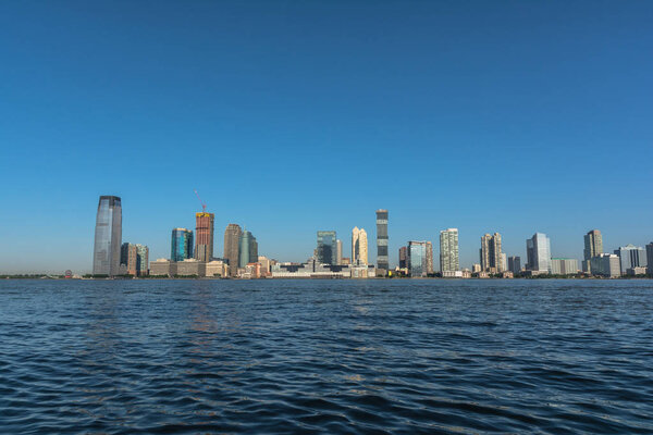 New Jersey Skyline from the Hudson River, USA