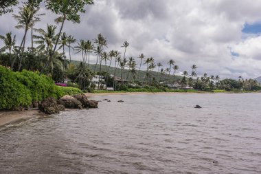 Kawaikui Beach Park Oahu, Hawaii kıyısında