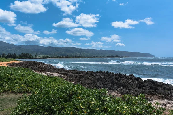 Побережье Вдоль Вайалуа Северный Оаху Гавайи — стоковое фото