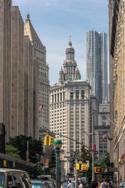 Çin Mahallesi'ne, New York'tan gökdelenler görüntülemek