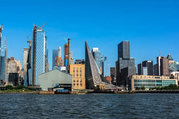 Manhattan Nova York Eua Junho 2018 Arranha Céus Manhattan Vista — Fotografia de Stock