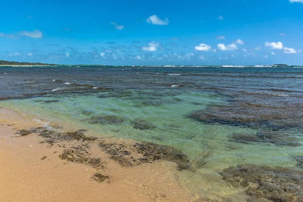 Vista Costa Longo Área Recreação Estado Malaekahana Oahu Havaí — Fotografia de Stock