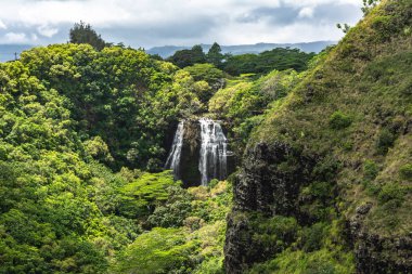 Opaekaa Falls Wailua Devlet Parkı, Kauai, Hawaii