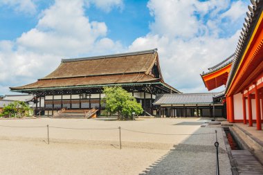 Kyoto, Japonya, Asya - 3 Eylül 2019: Kyoto İmparatorluk Sarayı