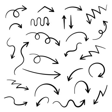 Süper set çizilmiş okları, vektör grafik tasarım