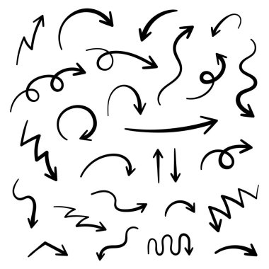 Süper set çizilmiş okları, vektör grafik tasarım