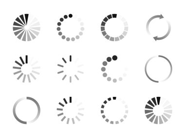 Süper farklı yük simgesi ayarlayın. Daire web sitesi tampon yükleyici veya önyükleyici. İndirme veya yükleme durumu simgesi