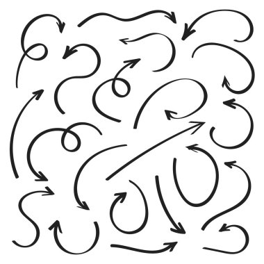 Süper set çizilmiş okları, vektör grafik tasarım