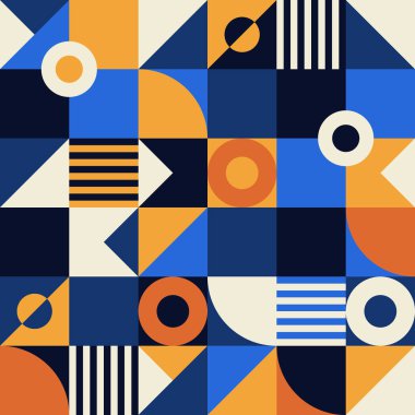 Geometry artwork poster in minimalistic style with simple shape and figure. Abstract pattern in Scandinavian style for web banner, business presentation, print, branding package, wallpaper