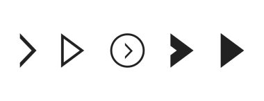 Süper farklı ok izleri. Düz biçim vektör illüstrasyonu