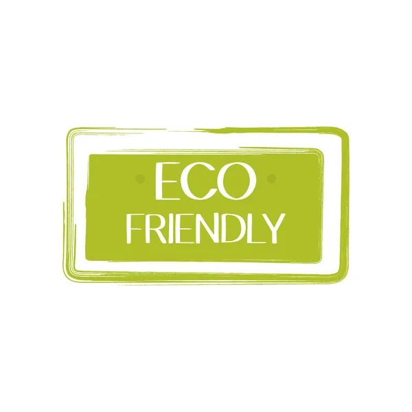 Eco Friendly Label Natural Organic Fresh Food Sticker Vector Graphic — Stock Vector