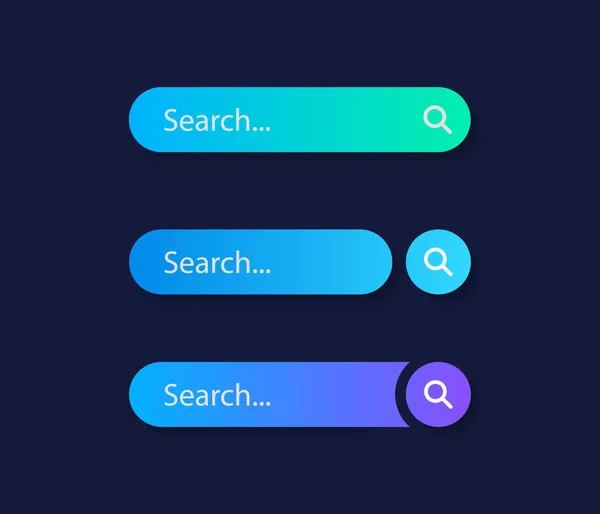 Establecer Barra Búsqueda Elemento Diseño Web Para Sitio Web Navegadores — Archivo Imágenes Vectoriales