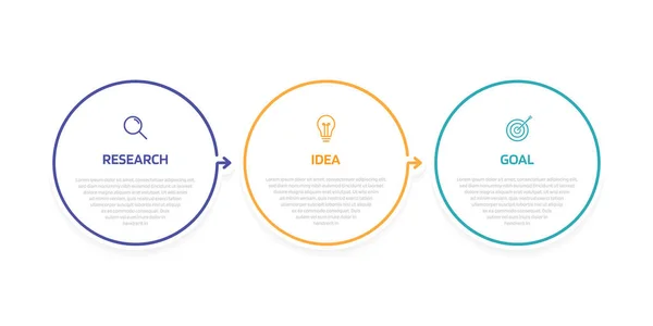 Szablon Infograficzny Procesów Biznesowych Opcjami Lub Krokami Nowoczesny Układ Papieru — Wektor stockowy