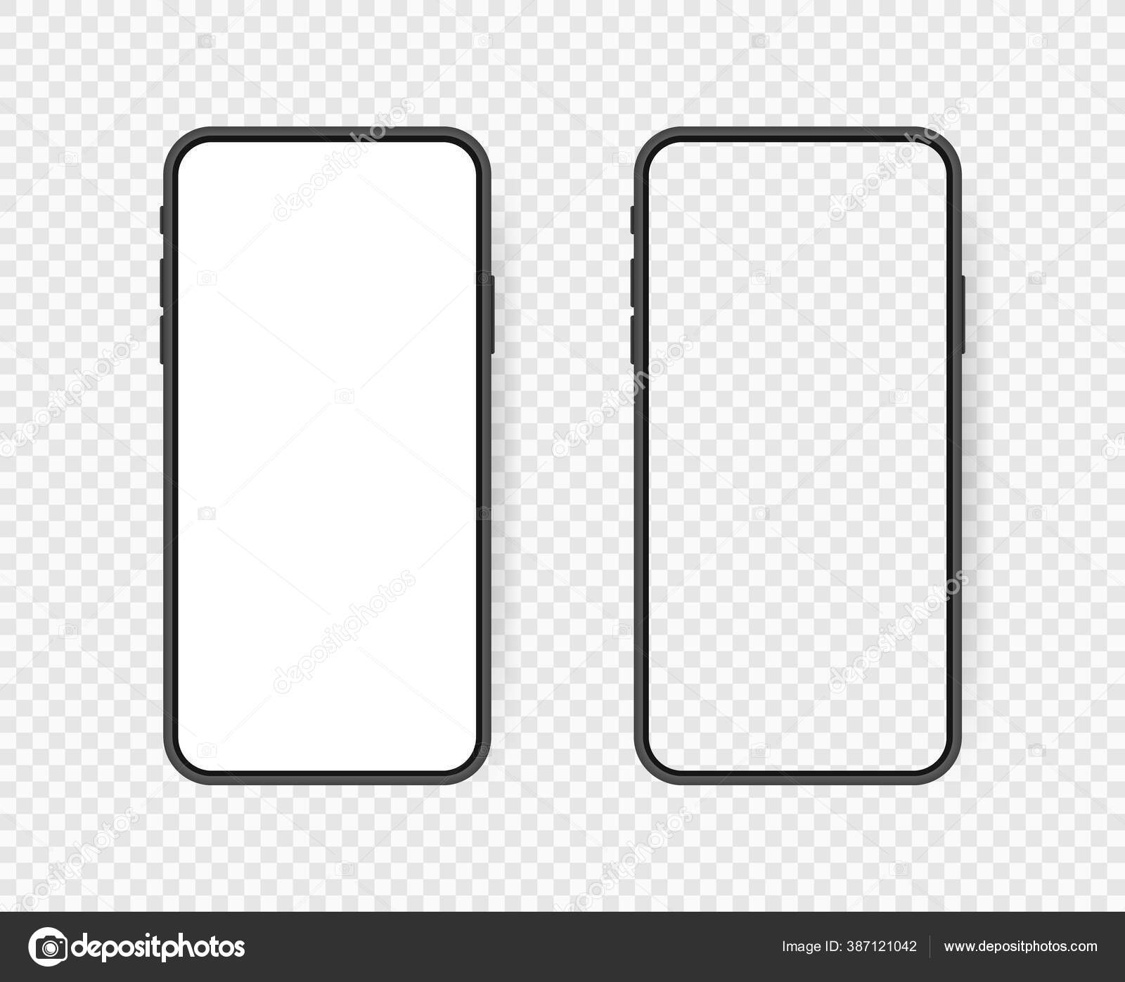 Set Realistic Smartphone Blank Screen Phone Mockup Isolated Transparent Background Stock Vector Image By C Nazartvector Set Realistic Smartphone Blank Screen Phone Mockup Isolated Transparent Background Stock Vector Image By C Nazartvector