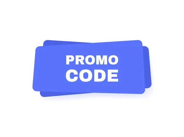 Promo Code Coupon Code Banner Ontwerp Geometrische Vlakke Spandoek Moderne — Stockvector