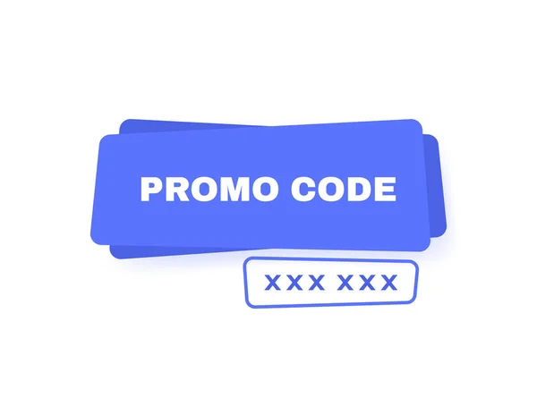 Code Promo Conception Bannière Code Promo Bannière Plate Géométrique Illustration — Image vectorielle