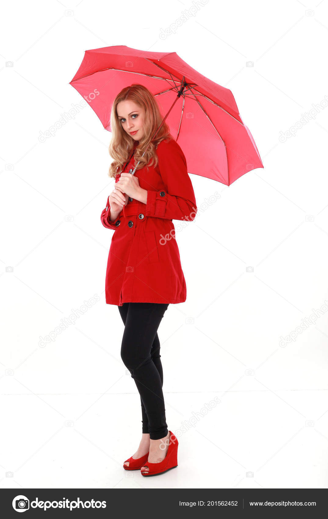 Holding umbrella deals