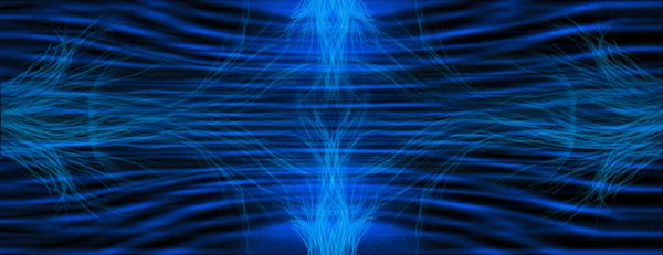 Futuristic Pattern Line Light Blue Black Background Banner Headline Horizontal — Stock Photo, Image