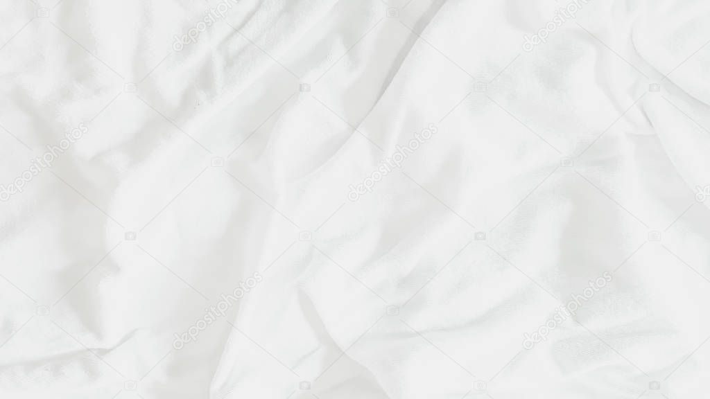 Top view - Abstract textures and patterns of bedding sheet cloth