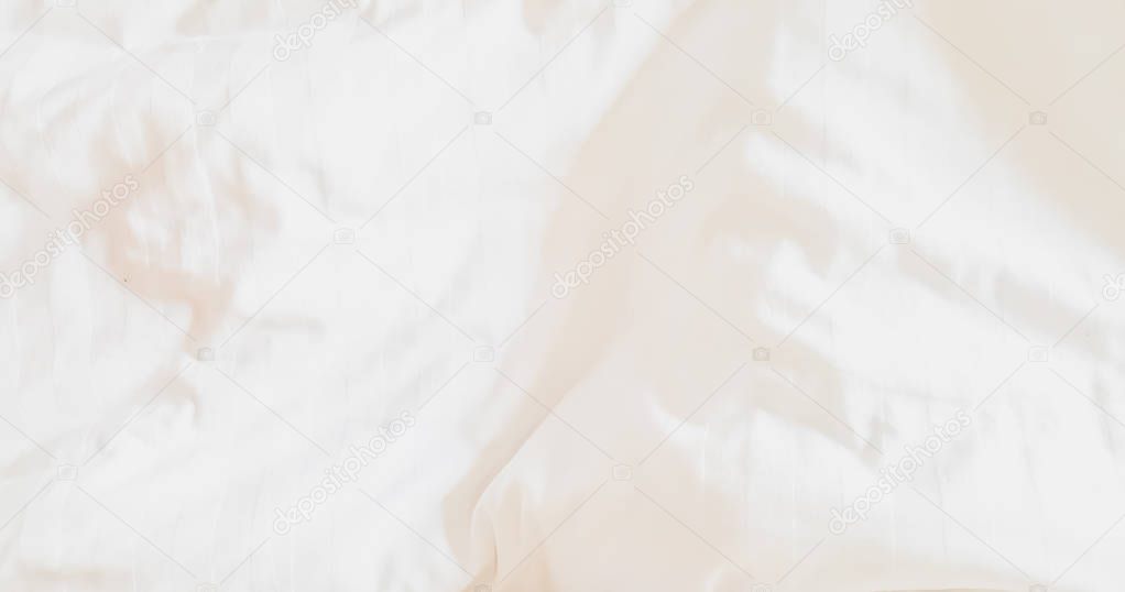 Top view - Abstract textures and patterns of bedding sheet cloth