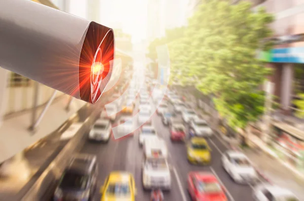 Konsept dijital teknoloji 4.0, kablosuz ağ 5g sinyal, Cctv  
