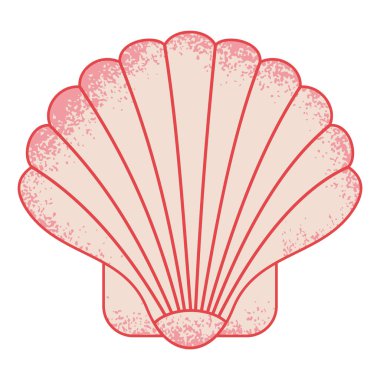 İzole edilmiş şeftali kabuğunun desenli çizimi.