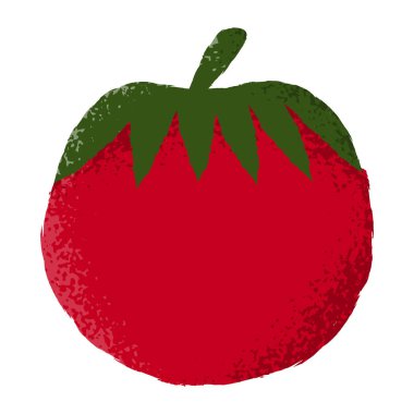 Yalıtılmış bir domates dokulu vektör çizim.