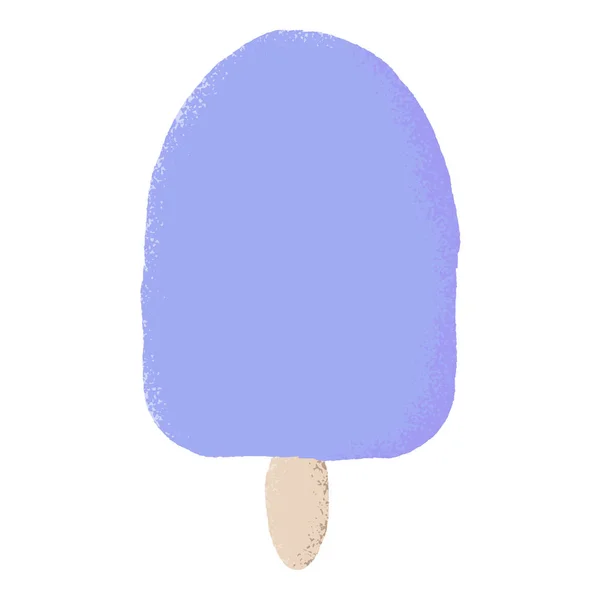 Illustration Vectorielle Texturée Une Glace Violette Isolée — Image vectorielle