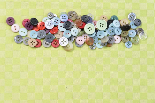 Colored Small Buttons Green Background 2018 — Stock Photo, Image