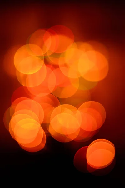 Bokeh Nos Tons Vermelho Laranja Clima Ano Novo Desfocado Fundo — Fotografia de Stock