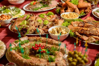 Mükemmel düğün tabloyla aperatifler, kazak tablo 2019