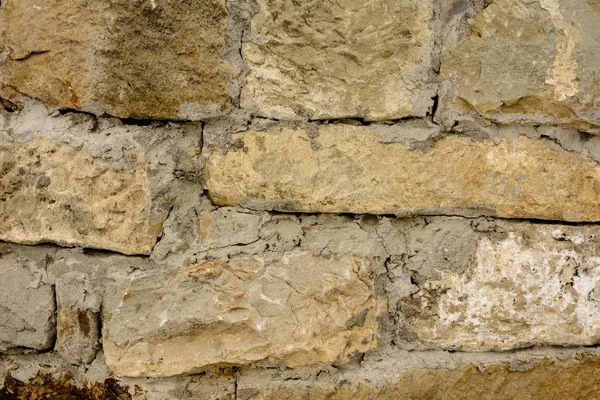 Cement blocks are laid out with a wall, a texture — Stock Photo, Image