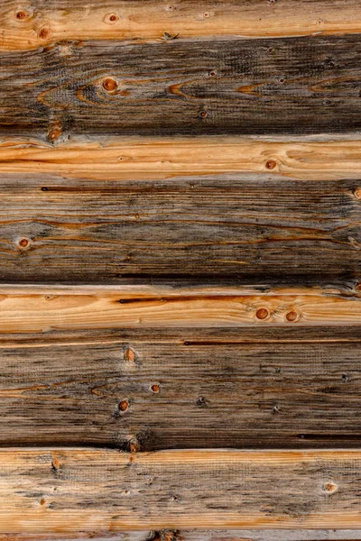 A estrutura da parede de madeira log, textura de vigas de madeira — Fotografia de Stock