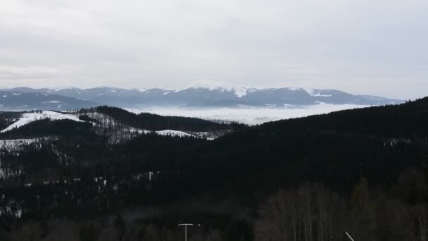 Increíble Paisaje Plataforma Observación Resort Del Oeste Ucrania — Vídeos de Stock