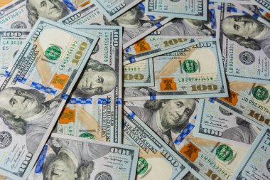 Stodolar Amerikan notları kaotik, yakın çekim doku.