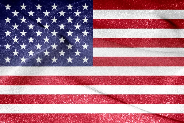 Nationale Vlag Van Verenigde Staten Van Amerika Het Belangrijkste Symbool — Stockfoto