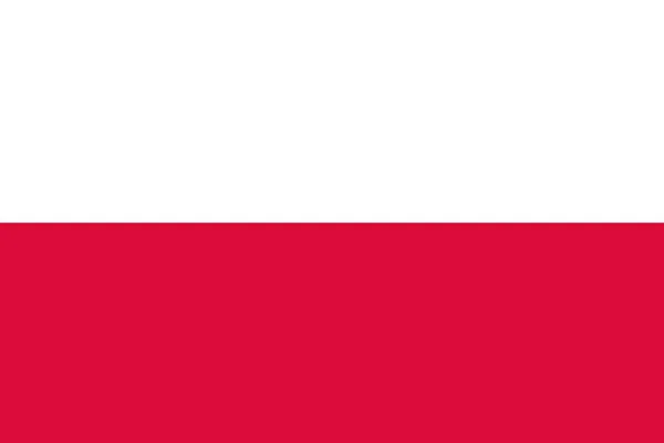 Státní Vlajka Polska Hlavním Symbolem Nezávislé Země Atribut Velké Velikosti — Stock fotografie
