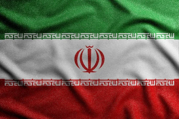 伊朗的国旗 独立国家的主要象征 民主国家幅员辽阔的一个特征 — 图库照片